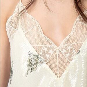 Zadig & Voltaire Cream Lace Camisole
